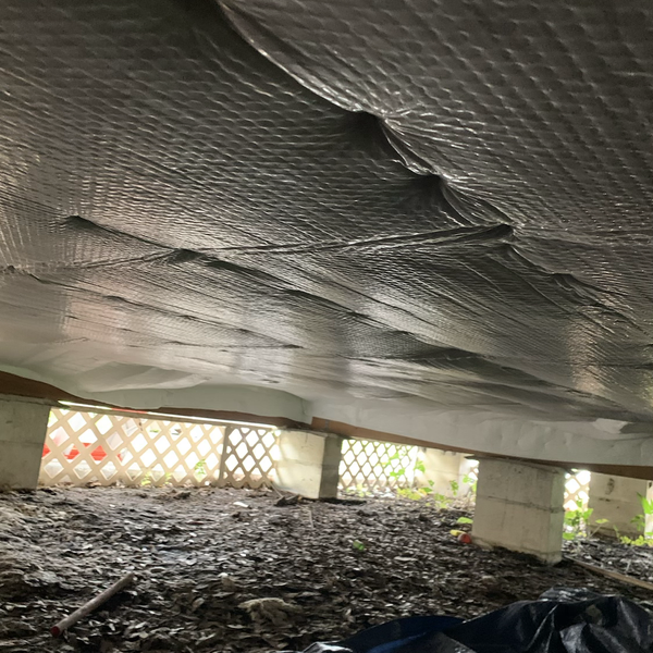 Polar Shield Crawlspace Insulation and water vapor barrier